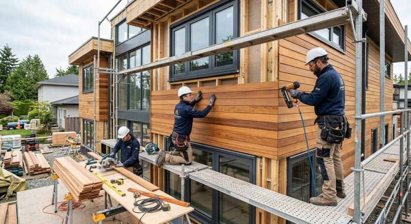 Hardwood Cladding Installation in Fairfield County, CT