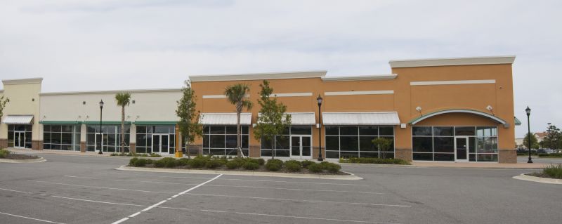 Stucco on Commercial Facade