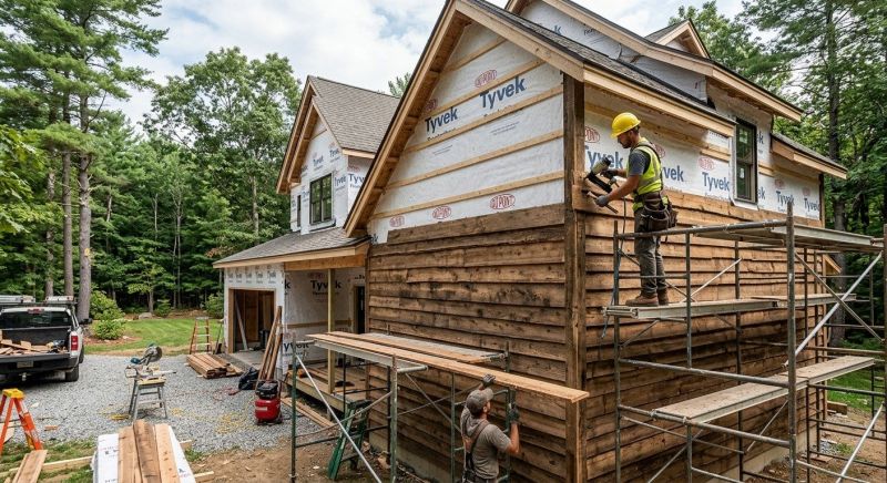 Wood Barn Siding Installation in Boston, MA